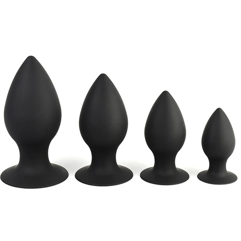 Small Medium Large extra large Black Silicone Butt Plug Anal Ass Stimulate Massage Sex Toy Adult Games For Couples. | Красота и
