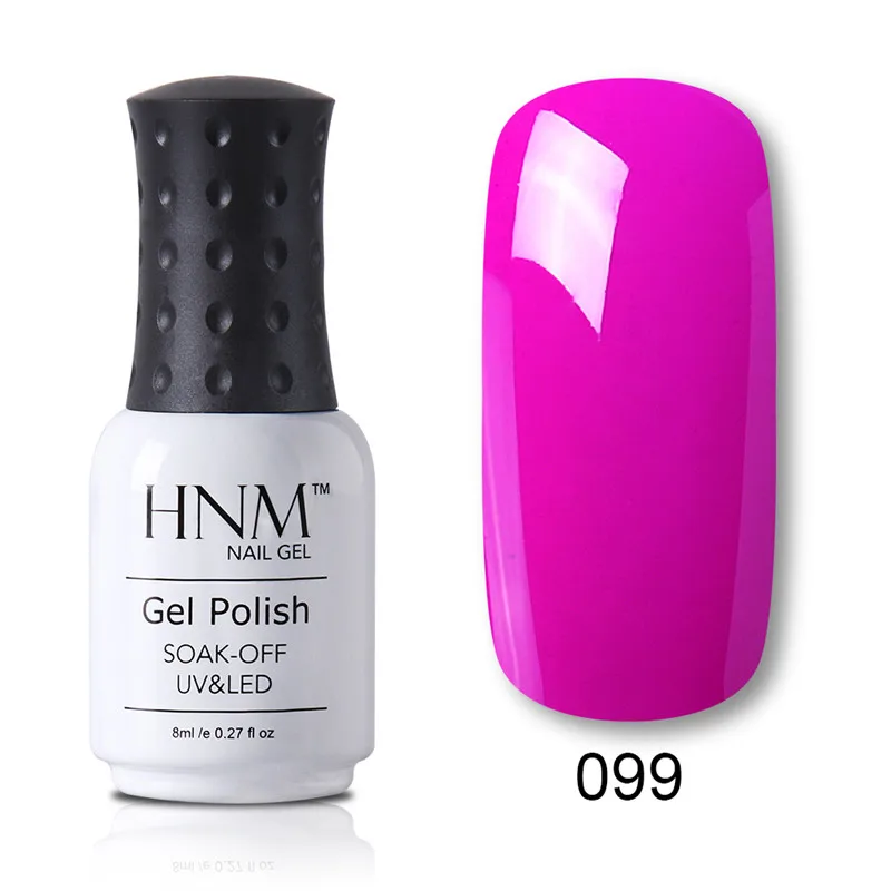 HNM, 28 цветов, УФ-гель, 8 мл, лак для ногтей, гибридный лак, светодиодный, для рисования, геллак, замачивается, полуперманентное тиснение, Гель-лак, эмаль - Цвет: GNS099