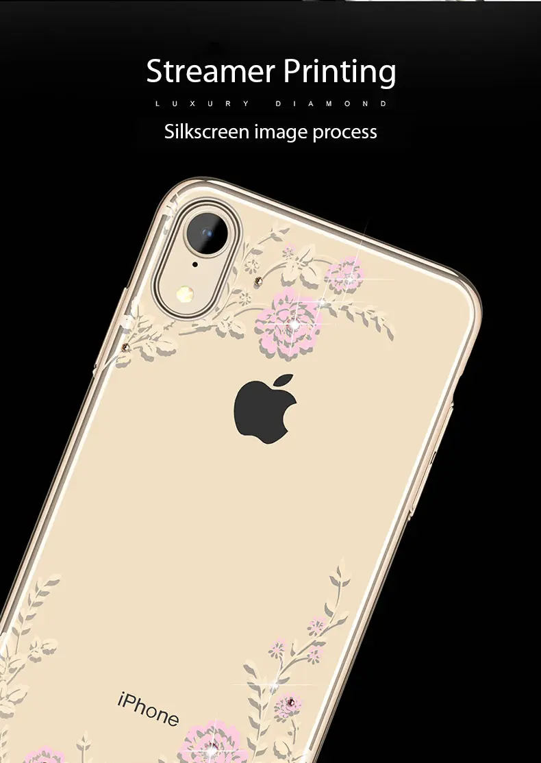 KINGXBAR for iPhone XR Cover Gorgeous Case for iPhone XR Case Luxury for Apple iPhoneXR Coque Crystals 2018 New Stylish 6.1      (9)