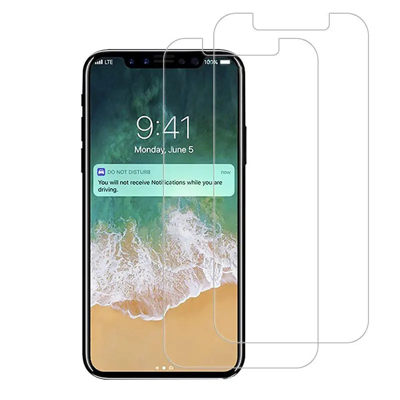 Ascromy 2PCS For iPhone X Screen Protector Tempered Glass 9H ecran Protection For iPhone 7 Plus 8 6 6S 5 5S SE 4 4S verre trempe (1)