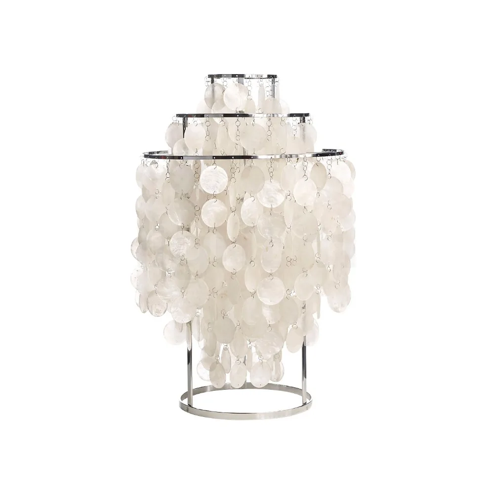 Fun 1 Tm Table Lamp For Vemer Panto White Shell Desk Light Reading