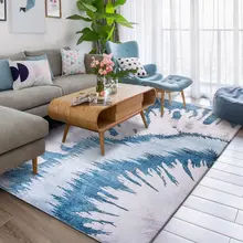 Ковер с нордическим узором гостиная Европейский стиль простая современная спальня полный магазин журнальный столик диван прикроватная тумбочка одеяло