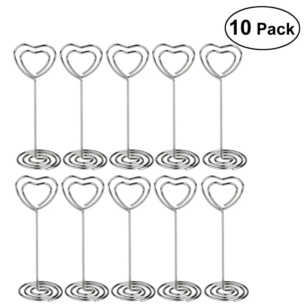 

10pcs Place Card Holder Seat Folder Rustic Photo Holder Wedding Place Card Table Number Holder