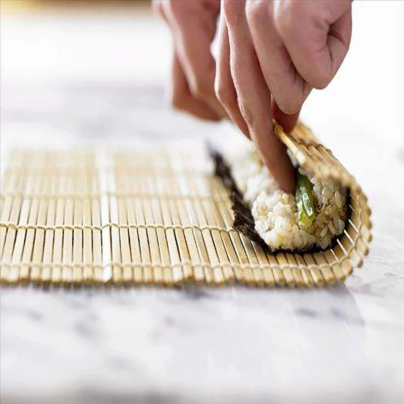 IVYSHION японский кухонный инструмент для суши бамбуковый коврик раскатки DIY рисовый