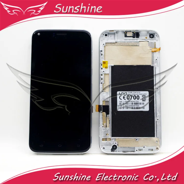 Goede Tweede Hand Touch Sensor Voor Umi Diamant LCD Beeldscherm Touch Screen Digitizer Wiht Frame Voor Umi Diamant X