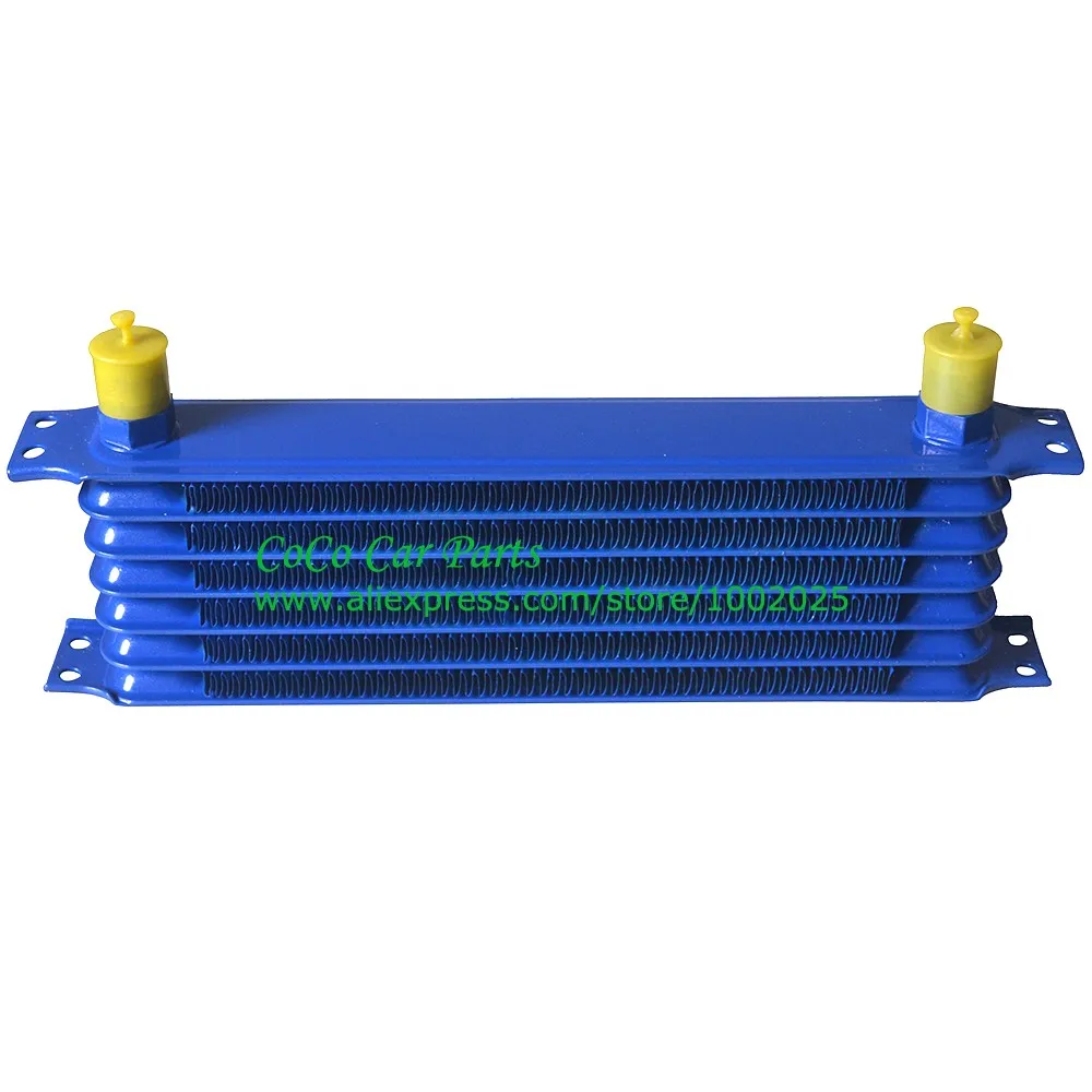 

Free Shipping Universal Engine Oil Cooler 10AN Oil Cooler Core 7 rows Oil Cooler Body Blue Trust Type
