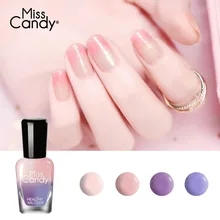 MISS CANDY Цвет изменение шелушиться лак для ногтей свет изменения температуры здоровье безвкусно снимаемая градиент цветной дизайн ногтей