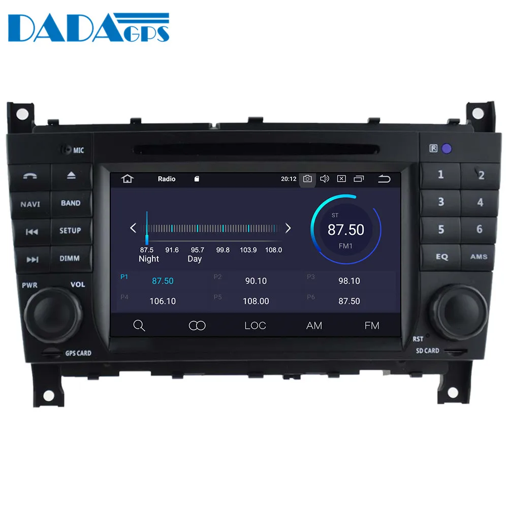 Top Android 9.0 4+64GB Built-in DSP Car DVD Player multimedia Radio For Mercedes-Benz C-W203 CLK-W209 2004 2005 GPS Navigation 2