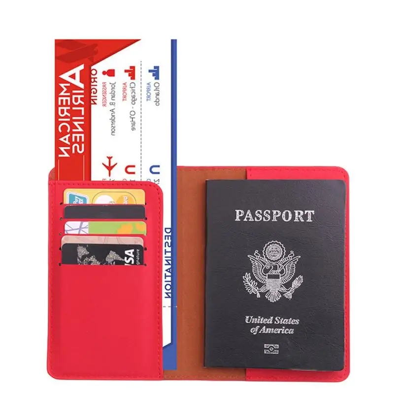 Новинка, 6 цветов, держатель для кредитных карт, 1 шт., для путешествий, паспорта, удостоверения личности, чехол, защитный чехол, Обложка для паспорта