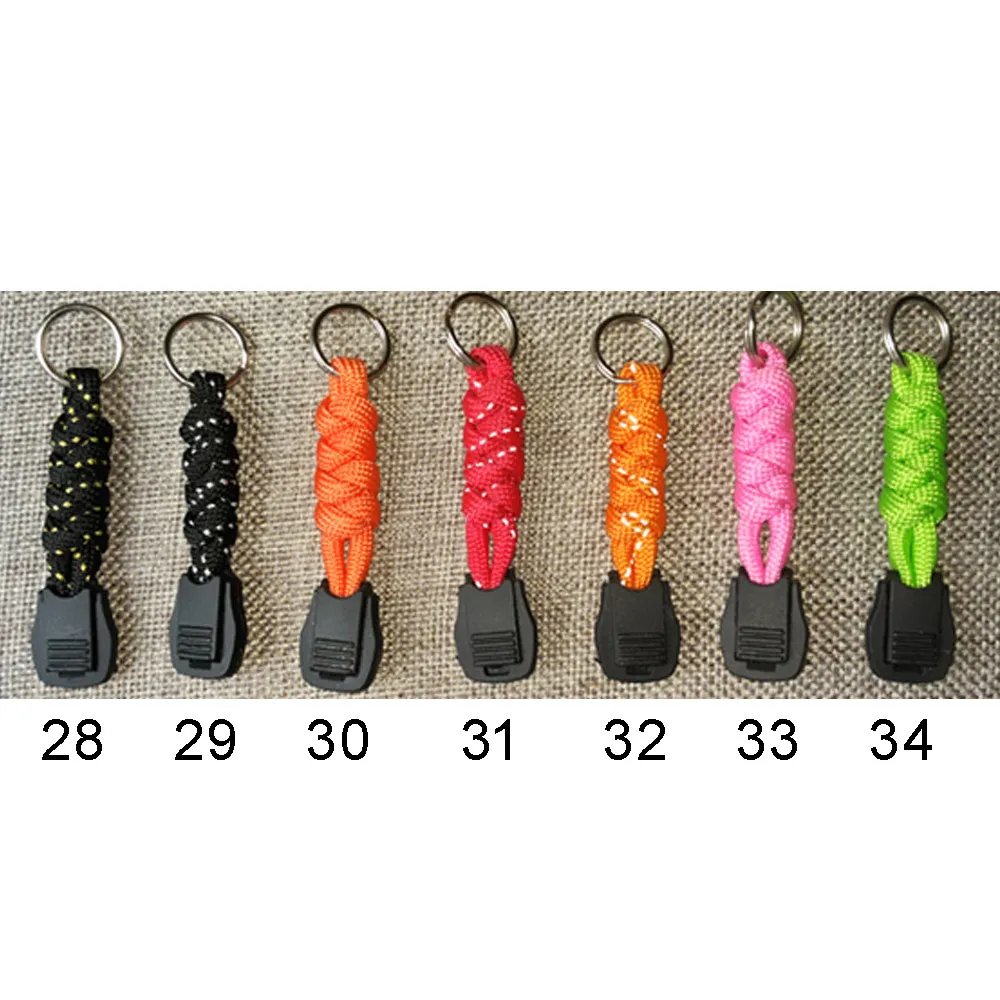 1 дюжина пакет PARACORD слинг различных цветов 2,5 дюймов застежка-молния нож шнур