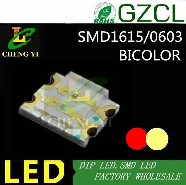 Side View Smd 1608 Bi Color Led 0603 Smd Led