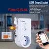 Russian English SMS Control GSM Power Plug Socket With Extension Cable/Temperature Sensor Smart Switch Outlet support Sim Card ► Photo 2/6