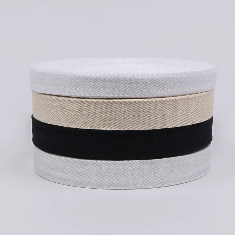 US $5.69 5% OFF|Handmade Diy Cloth Accessories 100% Cotton Herringbone Tape Package Cotton Ribbon 10MM 12MM 15MM 20MM 25MM 30MM 40MM 50MM50yards|Ribbons| | - AliExpress