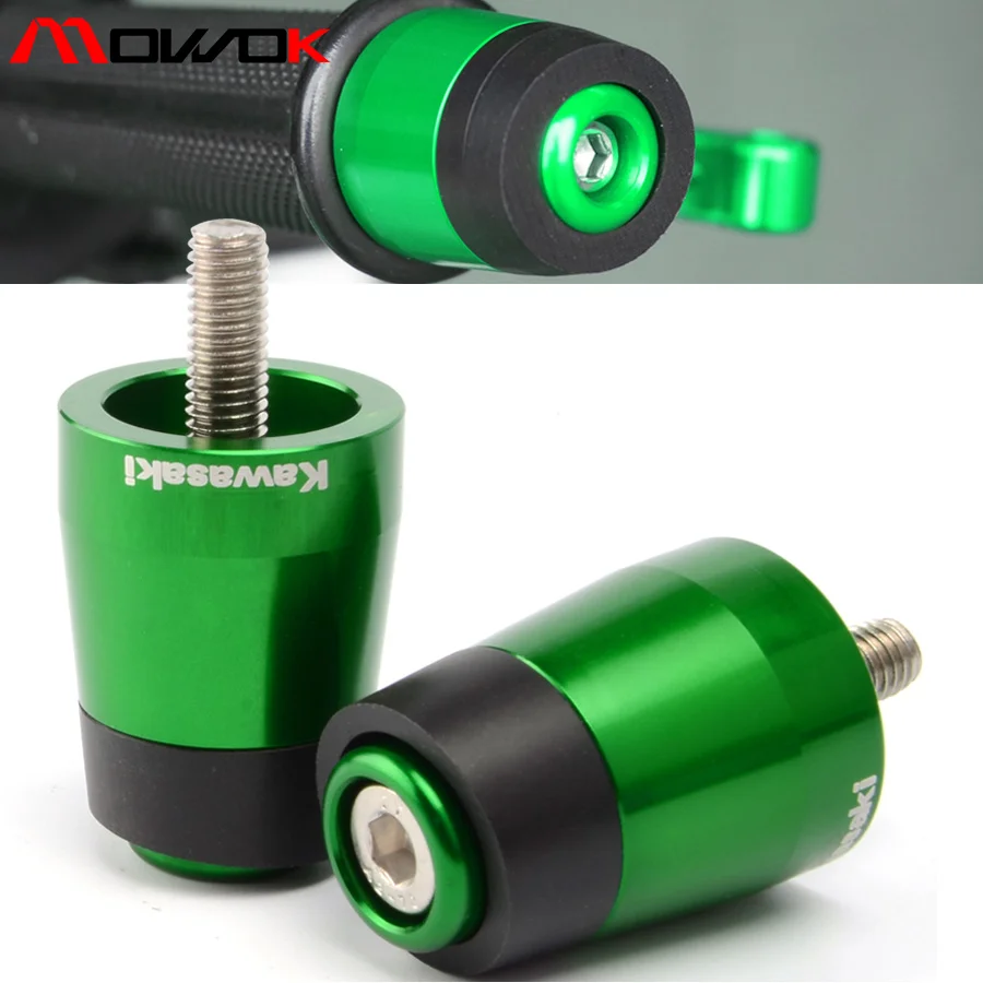 Рукоятка для мотоцикла с ЧПУ 7/8 '' торцевые ручки руля KAWASAKI Z1000 Z800 NINJA 250 VERSYS 650 ER6N