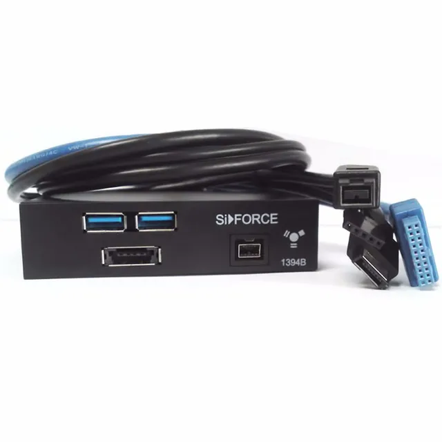 High Quality USB 3.0 2 Port Firewire 1394B 1394 Power eSATA Front Panel