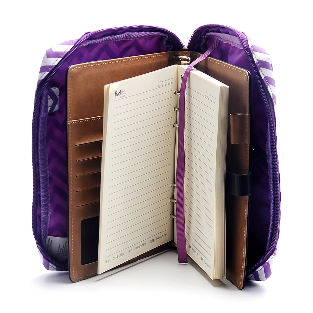 Ceny Gotowe do wysyłki 8 kolorów Chevron biblii torba doskonałej jakości okładka książki z uchwytem zamknięcie na zamek błyskawiczny projekt może być haftowane