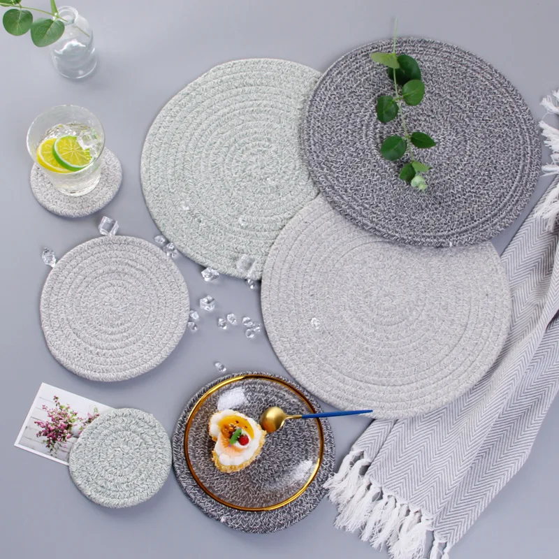 

Japanese Creative take the rope fang tang wan Mat Heat-Resistant Household can pan dian Simple Heat Resistant Mat Pot Holders Fa