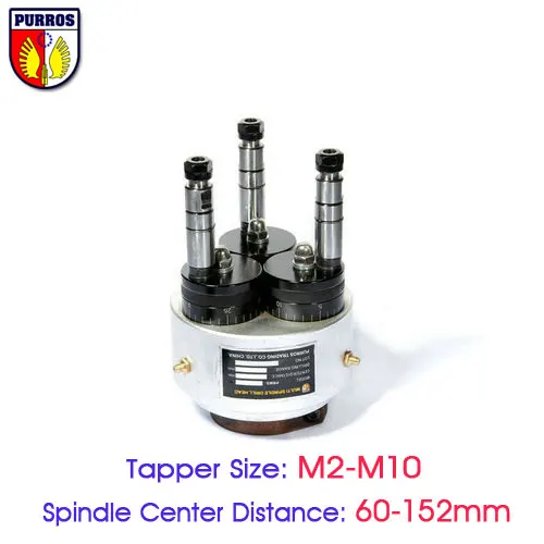 

Adjustable Three Spindle Tapper Heads, Spindle Center Distance:60 to 152mm, Multiple Spindle Tapping Heads, Multi Spindle Heads