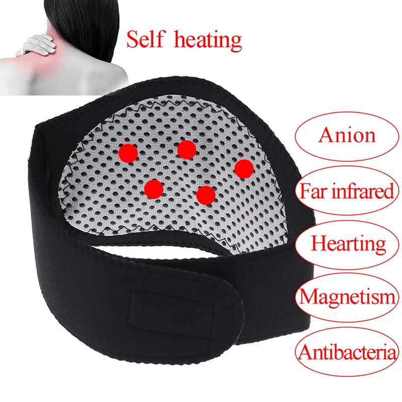 Tourmaline Magnetic Therapy Self Heating Neck Massager Vertebra Protection Spontaneous Heating Belt Neck Massager Body Massager