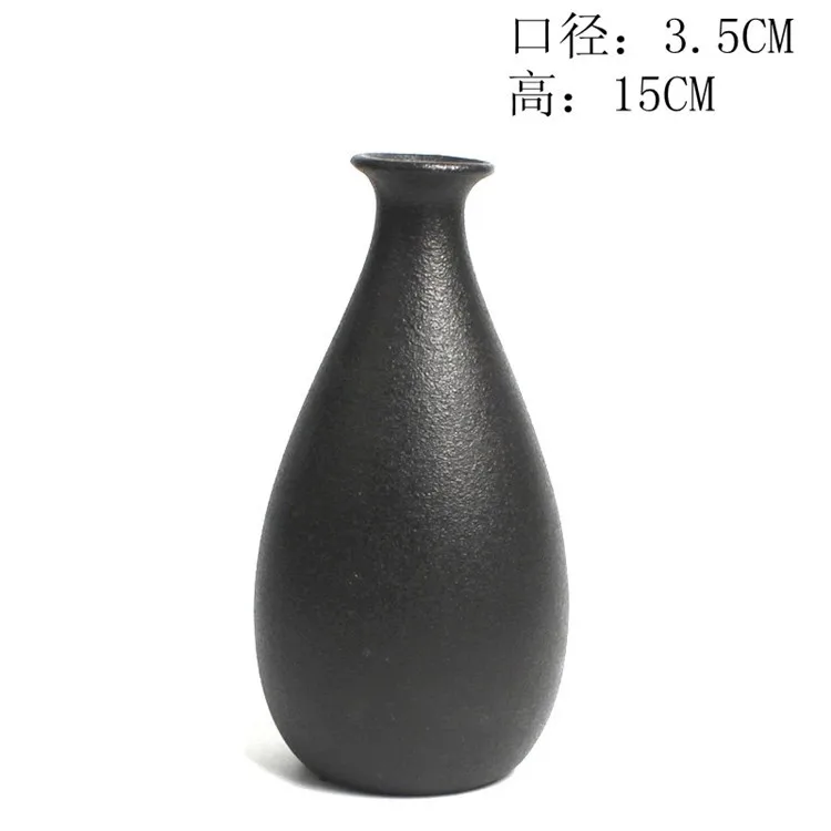 Китайская винтажная керамическая декоративная ваза для дома Сочные растения ваза украшение для дома - Цвет: Темно-синий