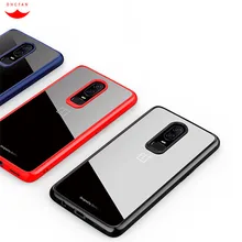 

Oneplus6 Cover For One plus 6 Case Silicone TPU + Acrylic Transparent Clear Protect One plus 6 Back Cover For one plus 6 phone