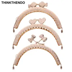Кошелек сумка металлический каркас поцелуй застежка замок клип сумки внесении DIY Craft аксессуары