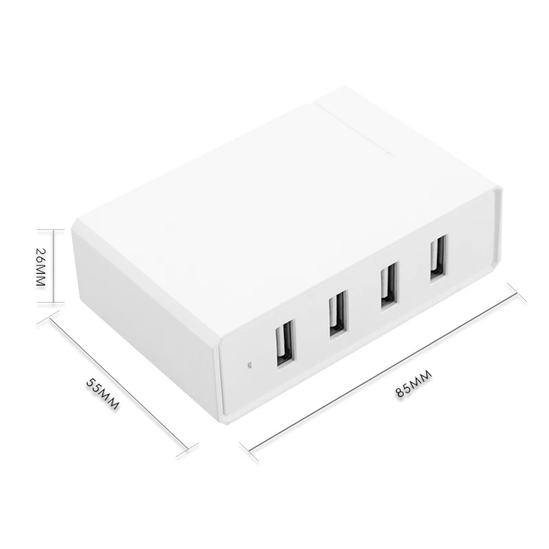 المحمولة 4 منافذ 5 V 2.4A سريع USB منافذ مع حامل شاحن الجهاز اللوحي لباد ل Sansung Xiaomi هواوي سادة الهاتف شحن جهاز