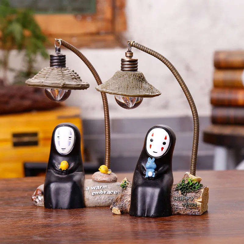 Нет лица Мужской лунный свет zakka декор смола Хаяо Миядзаки ночник мультфильм