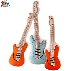 Творческий моделирование плюшевые гитара музыкальный инструмент подушки мягкие детские игрушки для малышей подарок на день рождения