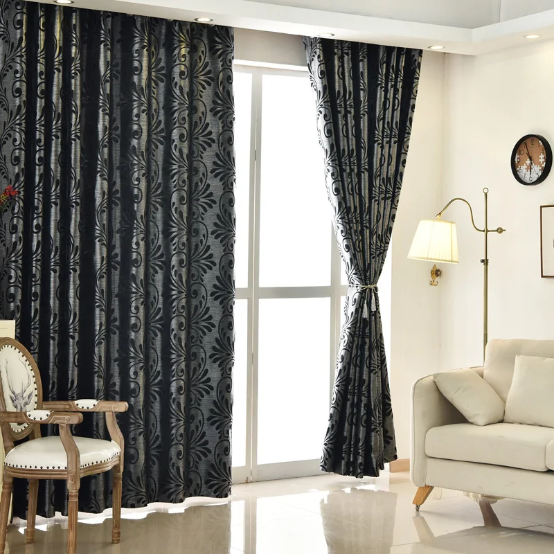 Cortinas para habitación envío gratis, cortinas para el hogar, persianas para ventana, tratamientos para ventana, cortinas modernas verdes, nuevo negro europeo Cortinas para habitación envío gratis, cortinas para el hogar, persianas para ventana, tratamientos para ventana, cortinas modernas verdes, nuevo negro europeo