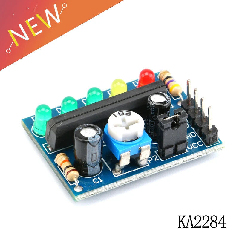 

5Pcs KA2284 Power level indicator Battery Indicator Pro Audio level indicator module 5 LED Controller AC DC Signal 3.5V-12V