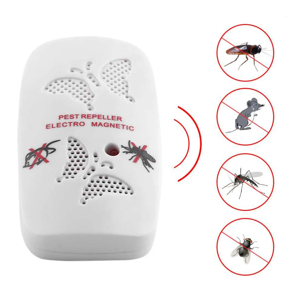 

Universal US EU Plug Electronic Ultrasonic Rat Mouse Repellent Indoor Anti Mosquito Insect Pest Killer Repeller Pink White Color