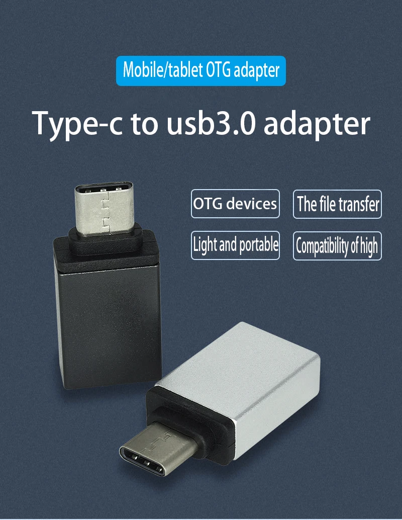 OTG type-C/USB OTG адаптер usb type C для Xiaomi huawei samsung S9 type c адаптер USB Tipo C type-c для USB 3,0 OTG адаптер