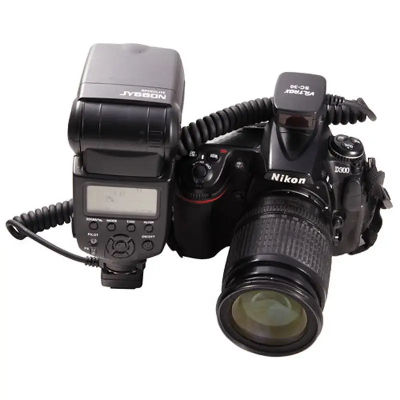 Viltrox SC-30 ttl синхронизация шнуры вспышка свет от камеры Фокус Assist кабель для Nikon DSLR Flash спуск затвора