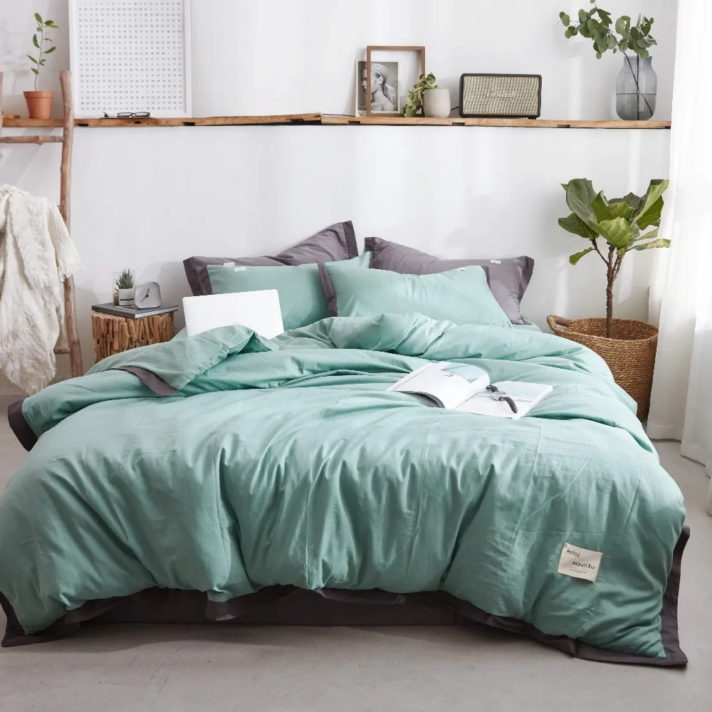 Green Duvet Cover Set Print Bedding King Size Bedspreads ...