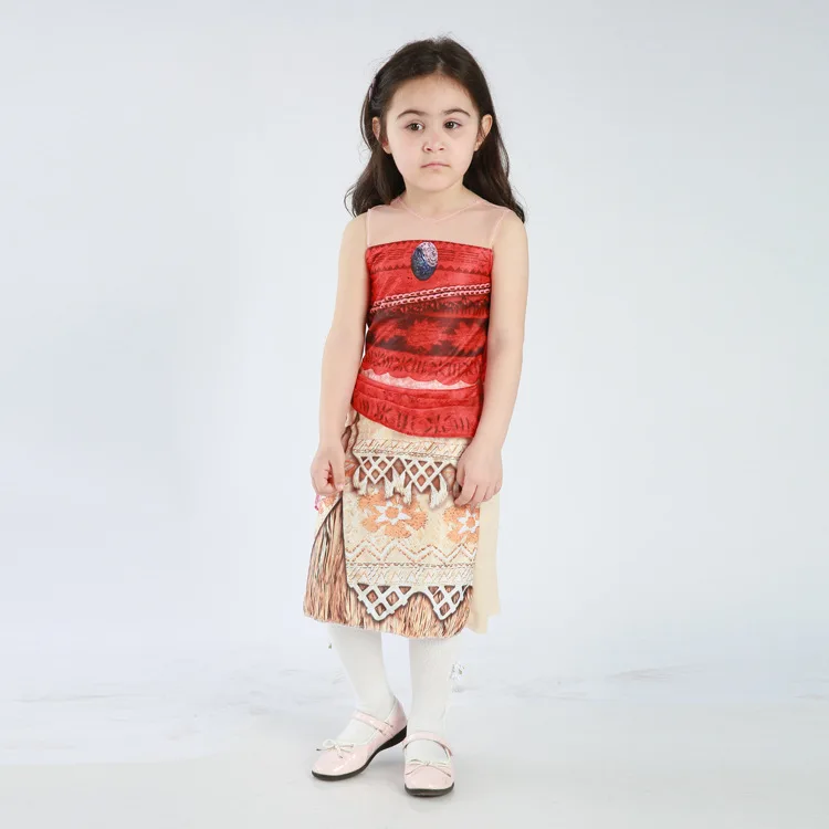 vaiana moana princesse infantil Party fancy Dress Cosplay Costume Fantasia Moana Birthday Halloween Costume Kids Girls adult