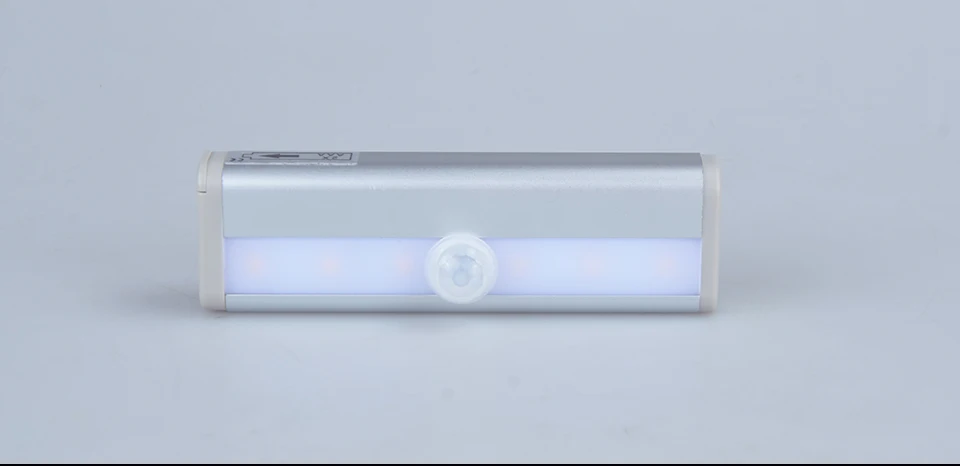 Светодиодный светильник с датчиком движения 6 светодиодный s ночные огни AAA батарея питание беспроводной PIR лампа для кухни шкаф освещение