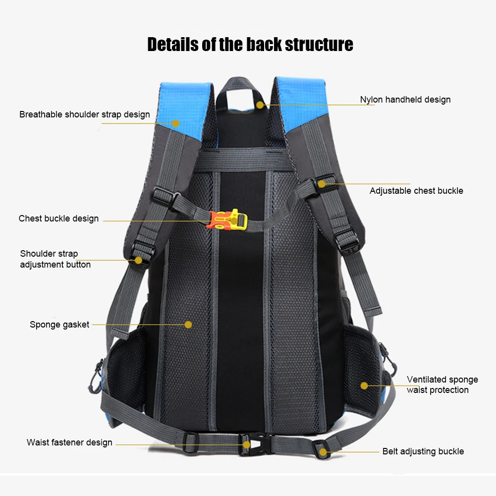 Водостойкий рюкзак походный рюкзак дорожная сумка для компьютера открытый спортивный альпинизм рюкзак 40л для мужчин женщин