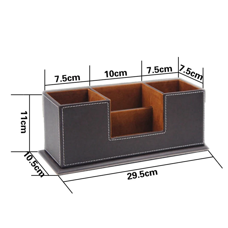 AAAJ-офисный держатель для карандашей из искусственной кожи, многофункциональные настольные принадлежности, органайзер для ручек/карандашей/визиток/телефонов/канцелярских принадлежностей Ac