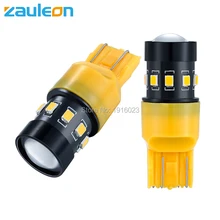 

Zauleon 2pcs 7443 T20 wedge W21/5W Amber Yellow Turn Signal light Car Light Bulb 7440 WY21W W21W Car replace LED Lamp