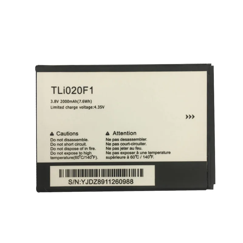 

New 2050mAh TLi020F1 Lithium Battery For Alcatel U5 5044D 5044Y 5044I 5044T 5047D 5047Y 4047D Mobile Phone Batteries