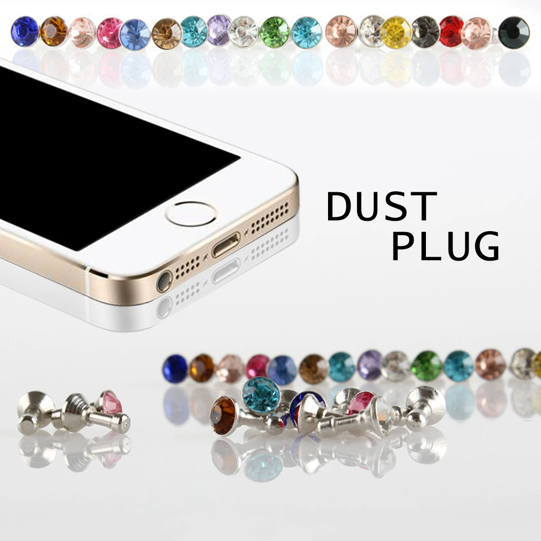 Marsnaska 5pcs Universal 3.5mm Diamond Dust Plug for Mobile Phone accessories gadgets Earphone Plugs For iPhone 5 5s 6 6s Marsnaska 5pcs Universal 3.5mm Diamond Dust Plug for Mobile Phone accessories gadgets Earphone Plugs For iPhone 5 5s 6 6s
