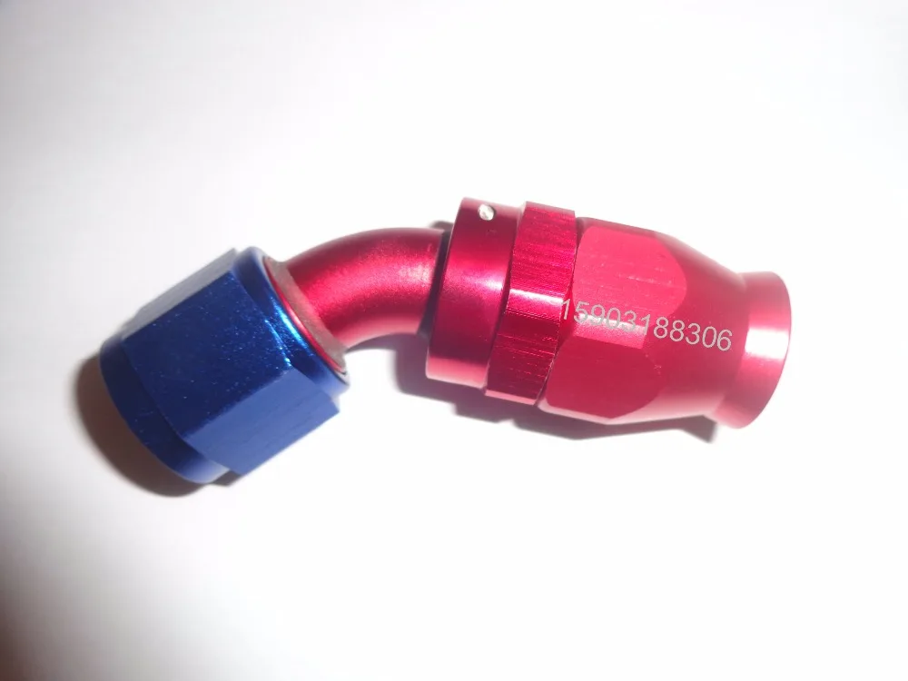 

AN10 fittings PTFE 45 Degree APS Anodized Female AN10 Hose End Oil hose end fittings
