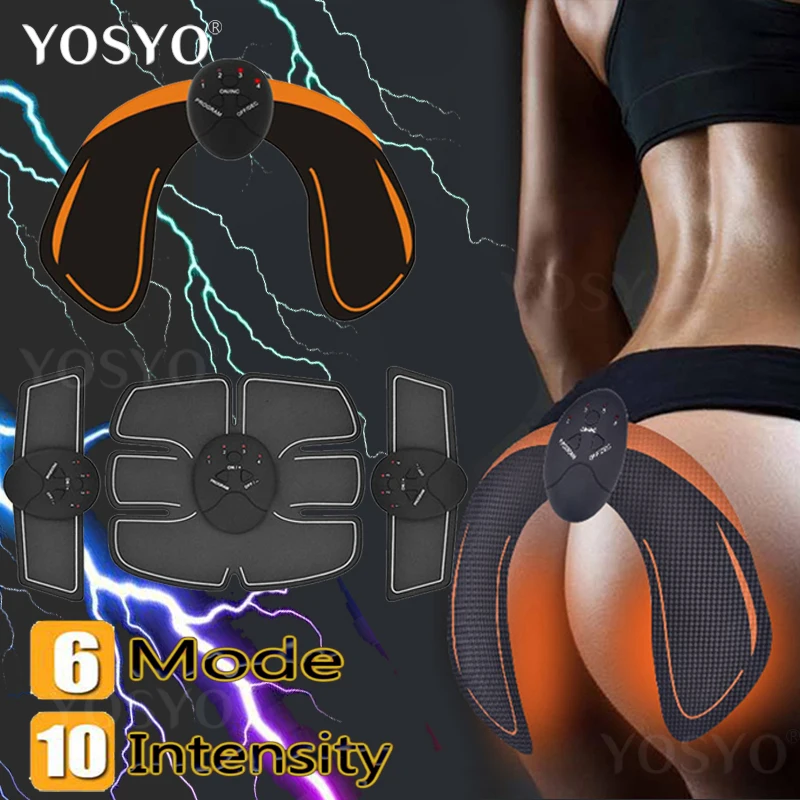 15pcs Abs Slim Stimulator Abdominal Muscle Hip Trainer Buttock Toning Trimmer