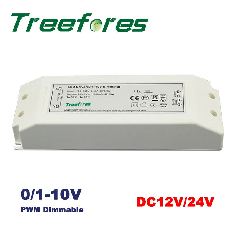 Fonte de Alimentação Transformador de Iluminação 10 w 20 w 30 w 45 w 0 10 v 1 10 v Pwm Regulável Motorista Levou dc 12 v 24 v Escurecimento 3 High Quality led driver dc 12v