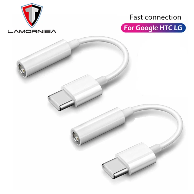 

Type-C To 3.5MM For Google Pixel 2 Nexus HTC U11 U12 OPPO LG USB Jack Type C To 3.5 Headphone Audio Aux Cable Adapter Converter