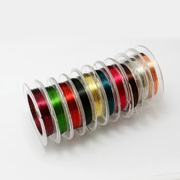 

Factory Price 0.3MM Copper Wire 10m/roll*10rolls(total 100m) Random Mixed Colors Beading Wire String Cord For Necklace Bracelet