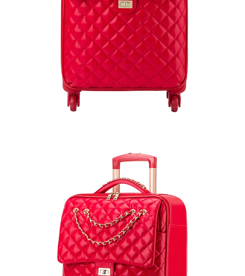 Новые универсальные колеса Дорожная сумка, чемодан для переноски на чемодан на колесах Для женщин сумка для ручной клади для девочек стильный чемодан 20 24 дюймов
