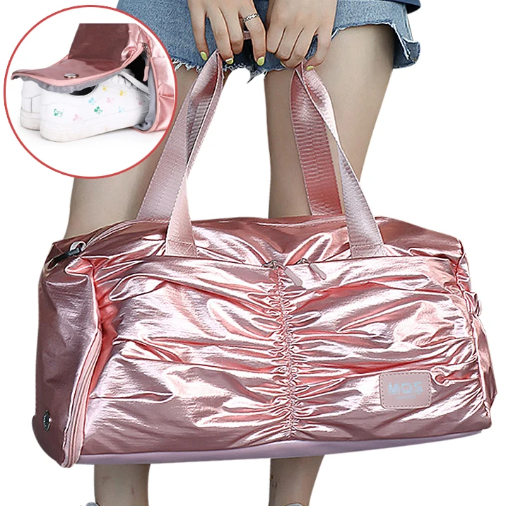 Oxford Waterproof Women s Travel Bags Fitness Pink Duffle Bag Women Sport Bags Weekend Luggage Bag For Women 32T