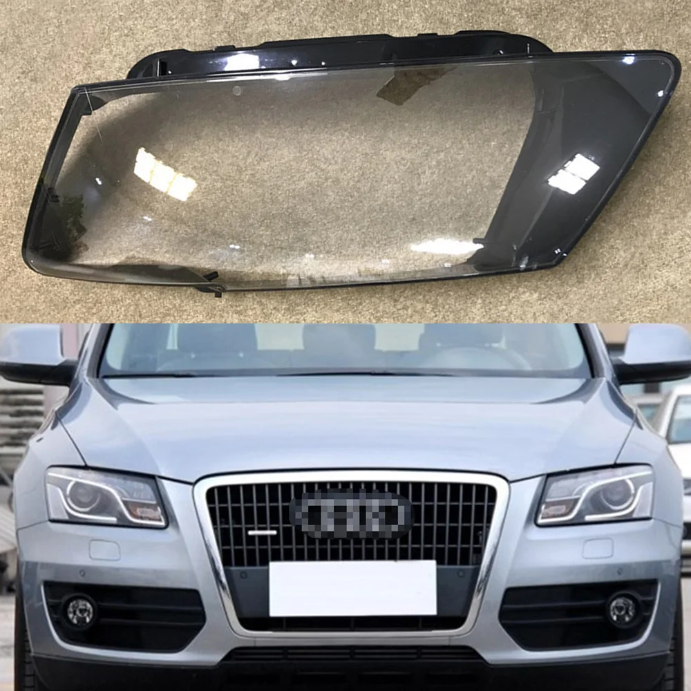 

For Audi Q5 2010 2011 2012 Transparent Car Headlight Headlamp Clear Lens Front Auto Shell Cover
